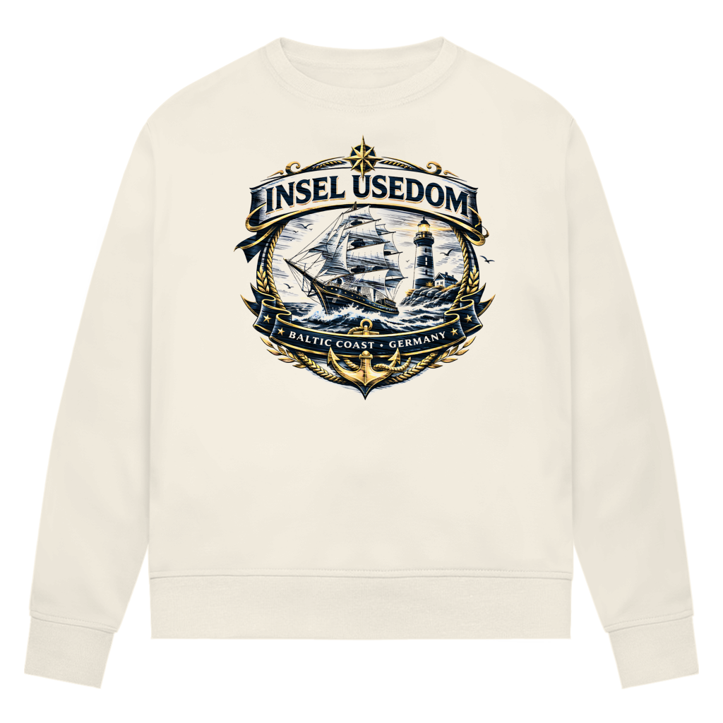 Sweatshirt Damen Segelschiff #584 Insel Usedom