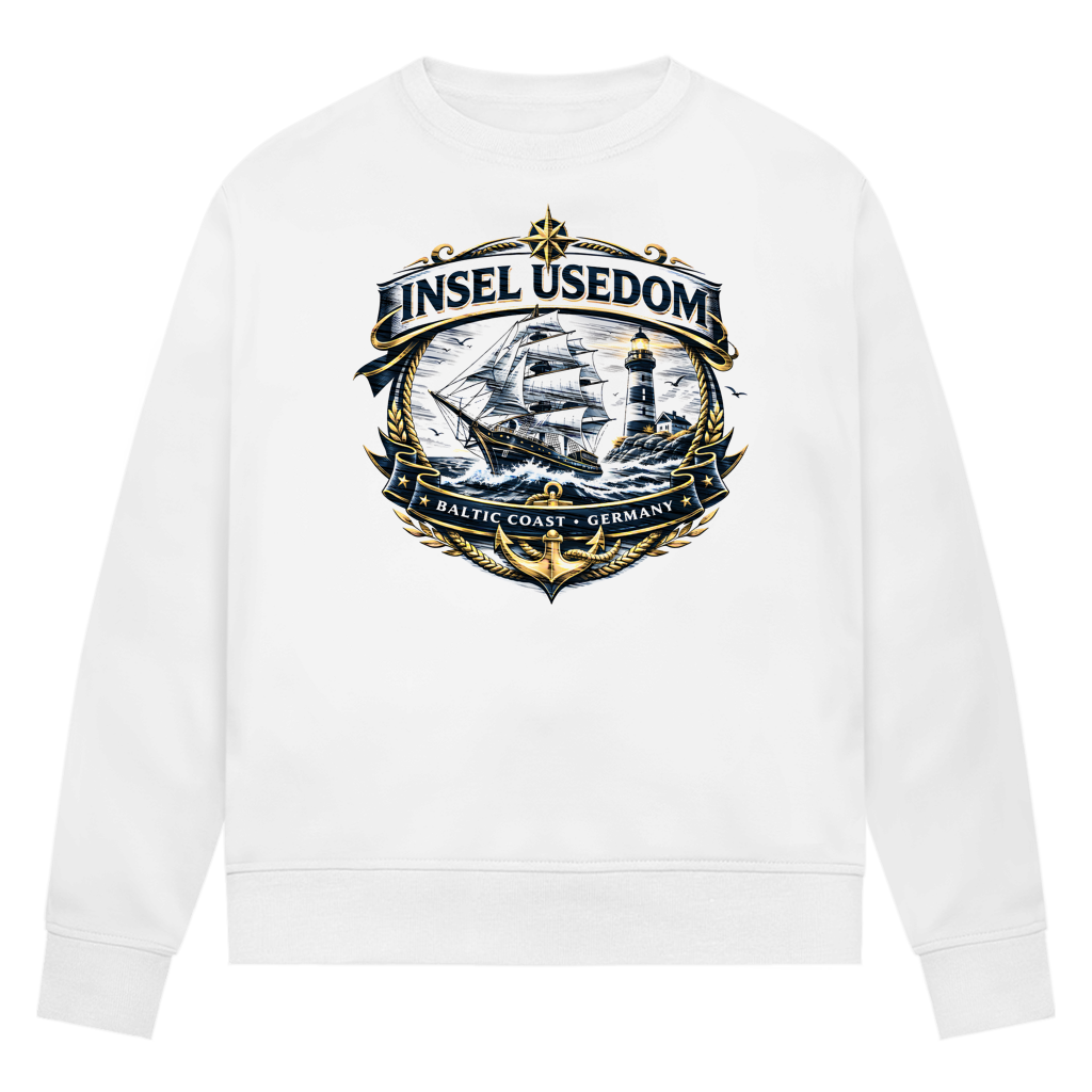 Sweatshirt Damen Segelschiff #584 Insel Usedom