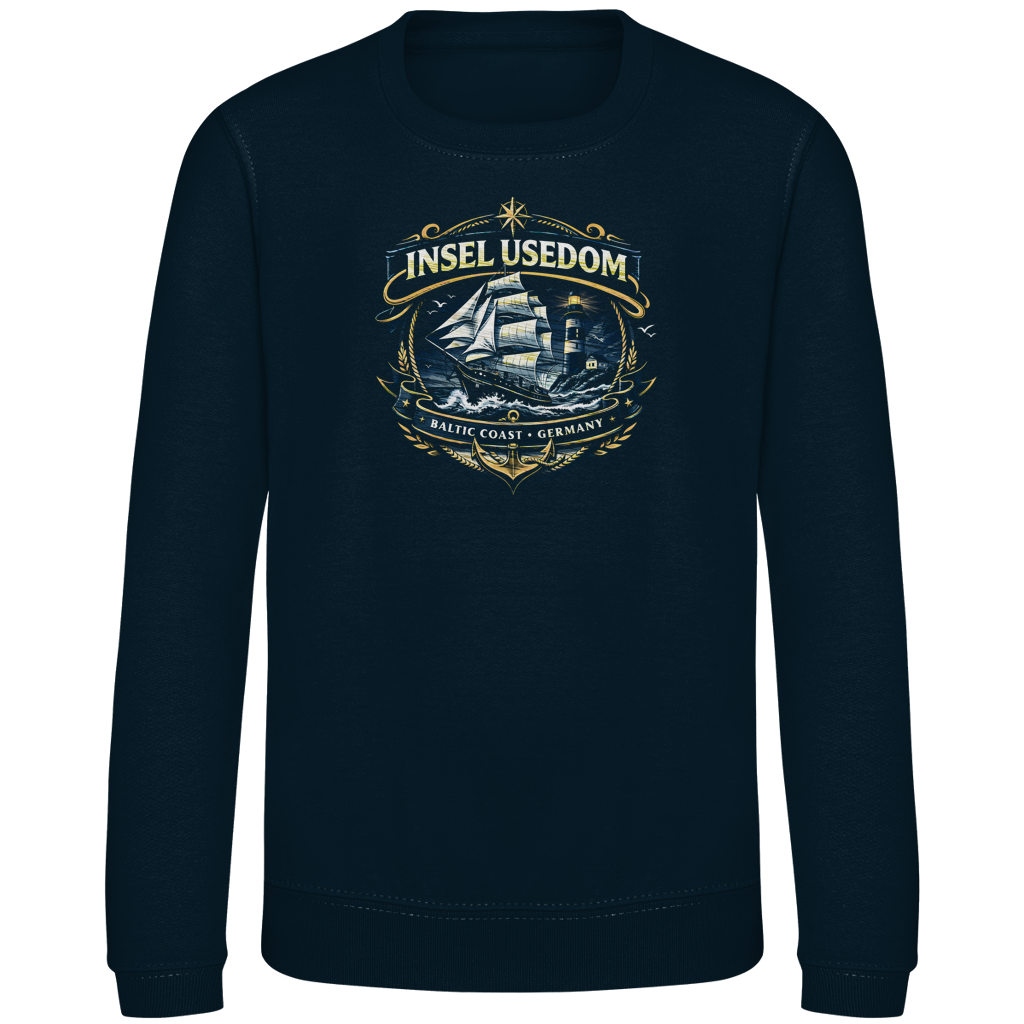 Sweatshirt Kinder  Segelschiff #584 Insel Usedom