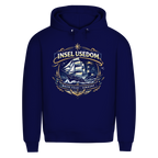 Hoodie Herren  Segelschiff #584 Insel Usedom - einseitiger Druck