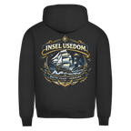 Hoodie Herren Segelschiff #584 Insel Usedom - beidseitiger Druck