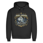 Hoodie Herren Segelschiff #584 Insel Usedom - beidseitiger Druck
