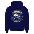 Hoodie Herren Segelschiff #584 Insel Usedom - beidseitiger Druck