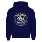 Hoodie Herren Segelschiff #584 Insel Usedom - beidseitiger Druck