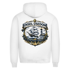 Hoodie Herren Segelschiff #584 Insel Usedom - beidseitiger Druck