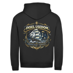 Hoodie-Jacke  Segelschiff #584 Insel Usedom - beidseitiger Druck