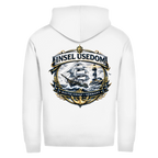 Hoodie-Jacke  Segelschiff #584 Insel Usedom - beidseitiger Druck