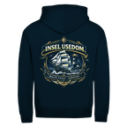 Hoodie-Jacke  Segelschiff #584 Insel Usedom - beidseitiger Druck