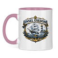 Keramik-Tasse zweifarbig  Segelschiff #584 Insel Usedom