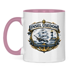 Keramik-Tasse zweifarbig  Segelschiff #584 Insel Usedom