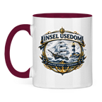 Keramik-Tasse zweifarbig  Segelschiff #584 Insel Usedom