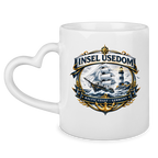 Keramik-Tasse mit Herzhenkel  Segelschiff #584 Insel Usedom