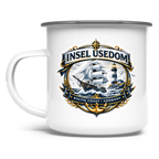 Emaille Tasse  Segelschiff #584 Insel Usedom