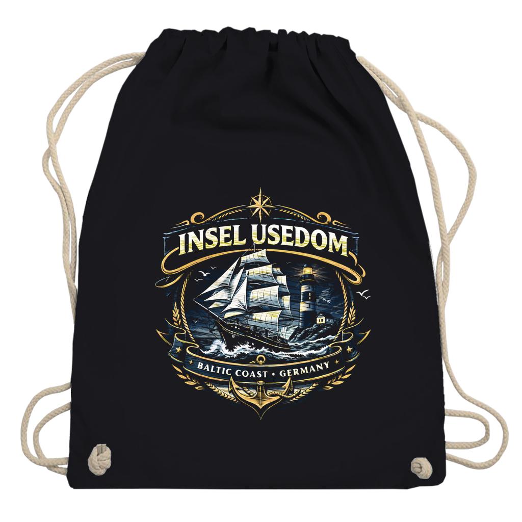 Kordelrucksack Segelschiff #584 Insel Usedom