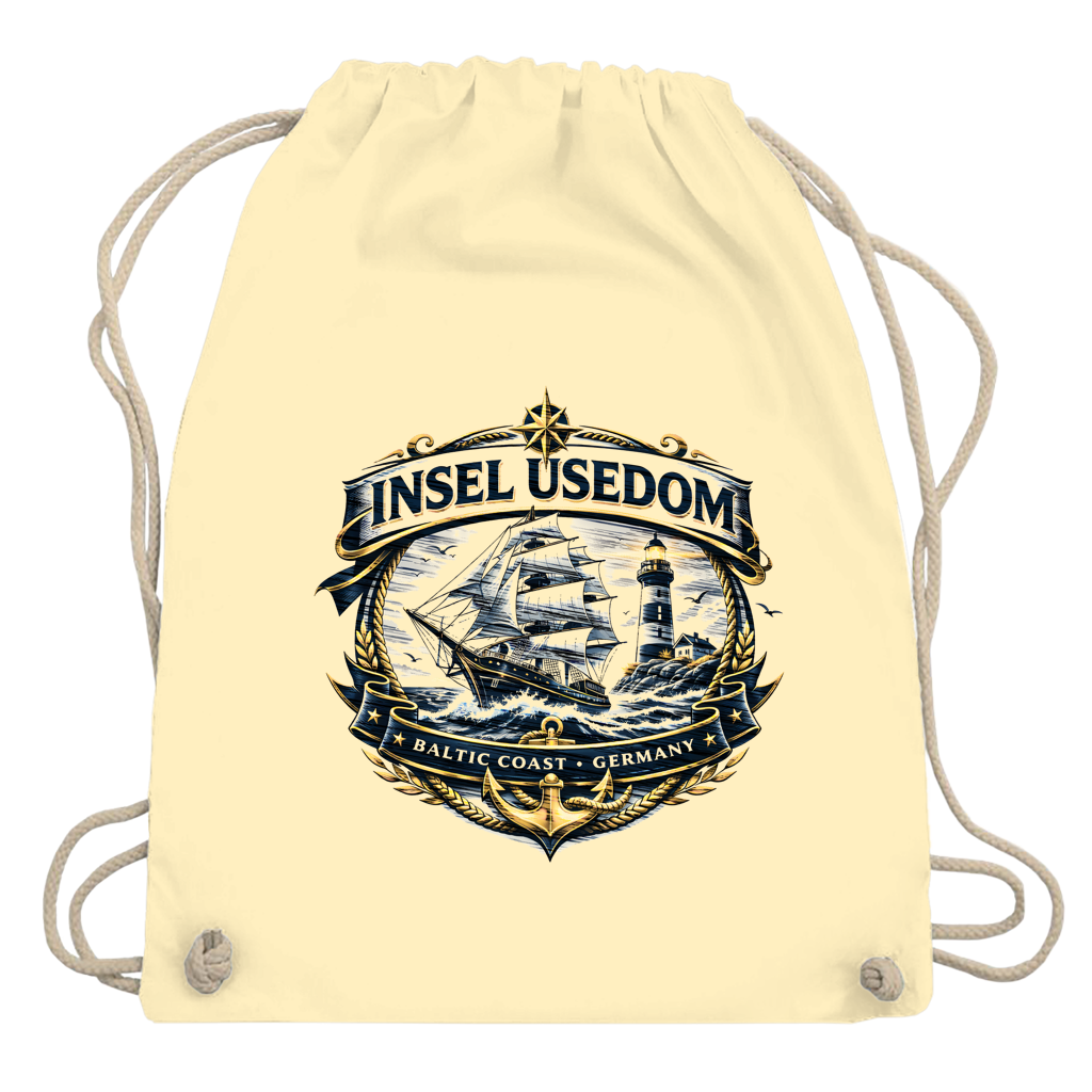 Kordelrucksack Segelschiff #584 Insel Usedom
