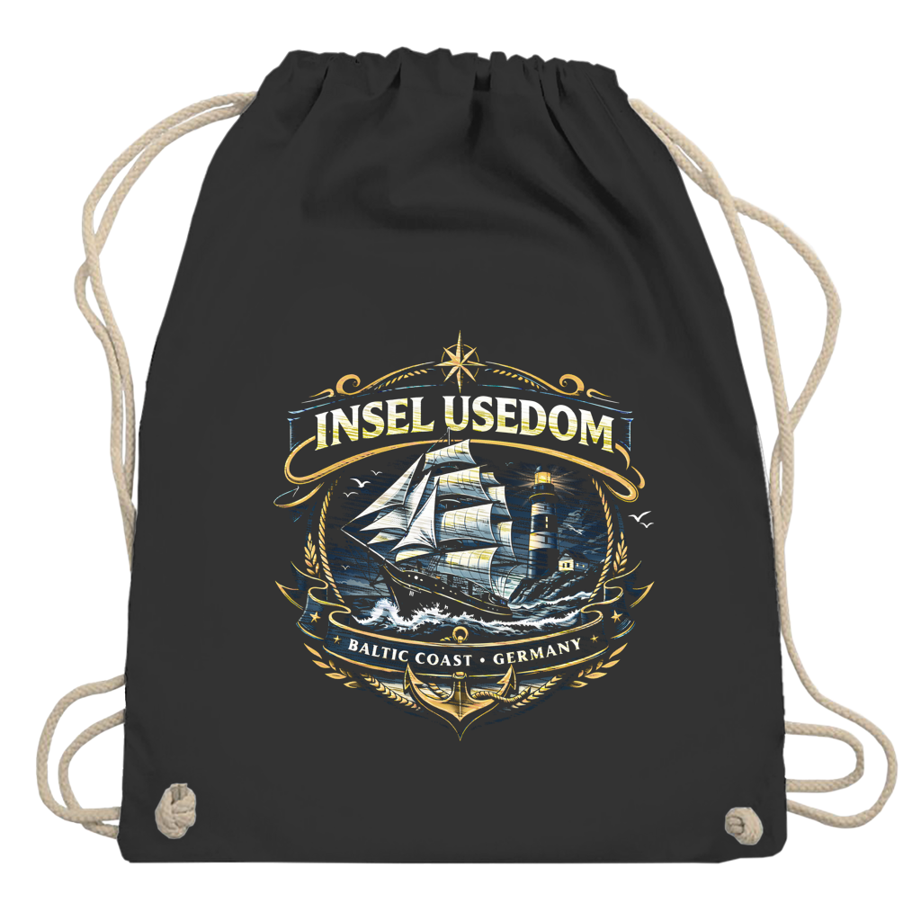 Kordelrucksack Segelschiff #584 Insel Usedom