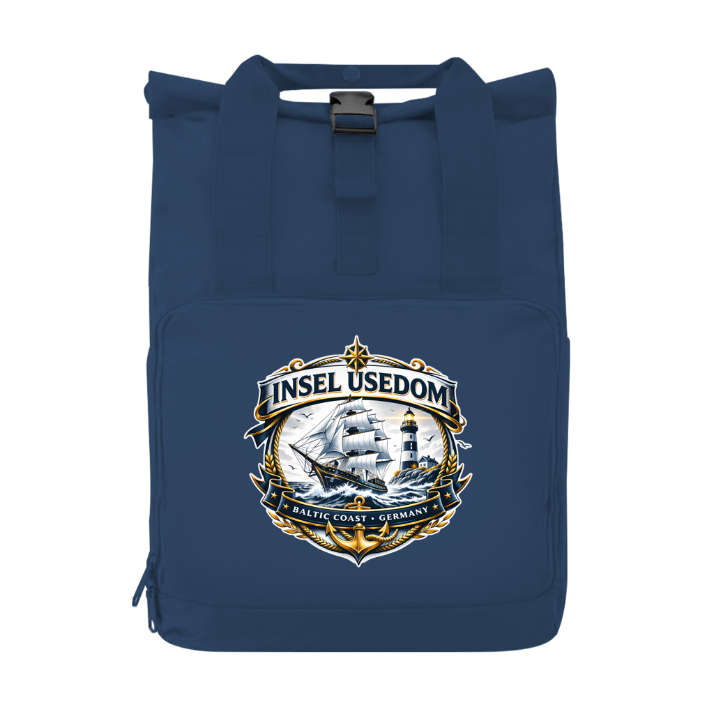 Rucksack mit Seitentasche  Segelschiff #584 Insel Usedom Gr. S