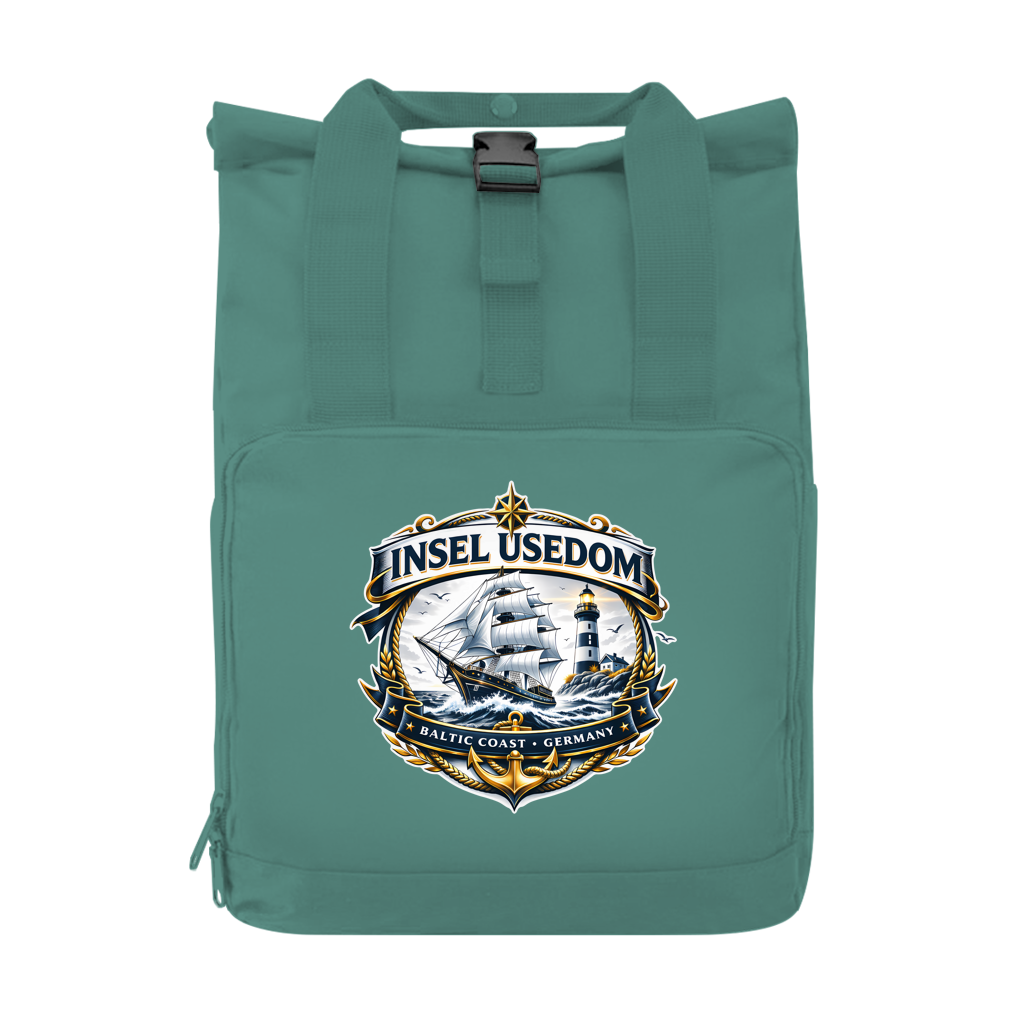 Rucksack mit Seitentasche  Segelschiff #584 Insel Usedom Gr. S