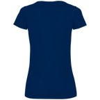 T-Shirt Damen V-Neck  Küstenkind #600 blau-gold