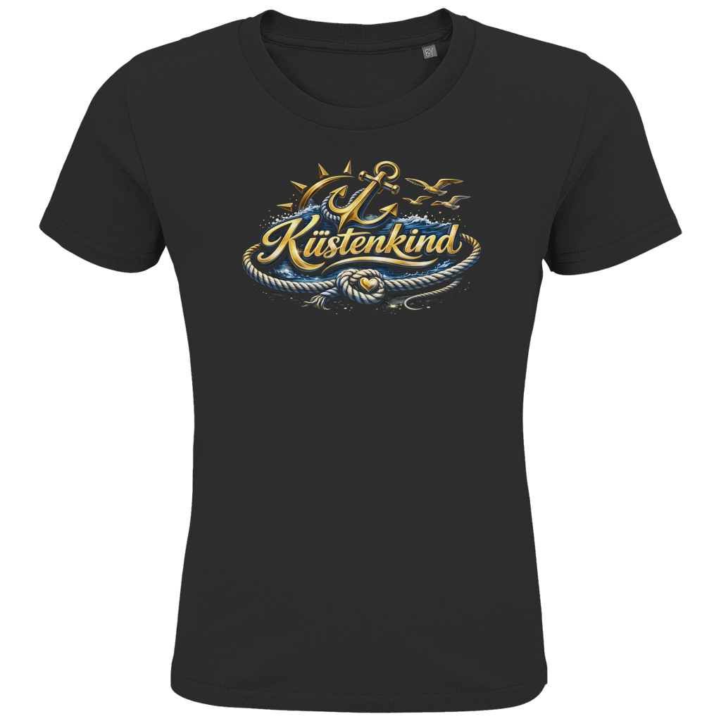 T-Shirt Kinder   Küstenkind #600 blau-gold