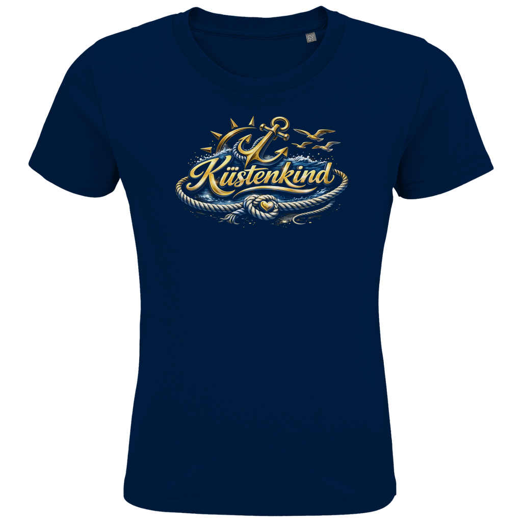 T-Shirt Kinder   Küstenkind #600 blau-gold