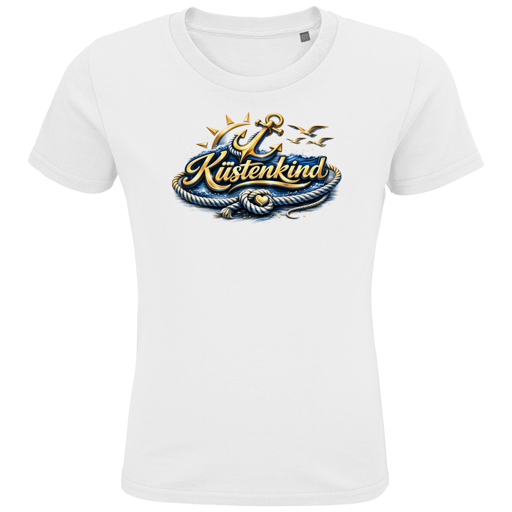 T-Shirt Kinder   Küstenkind #600 blau-gold