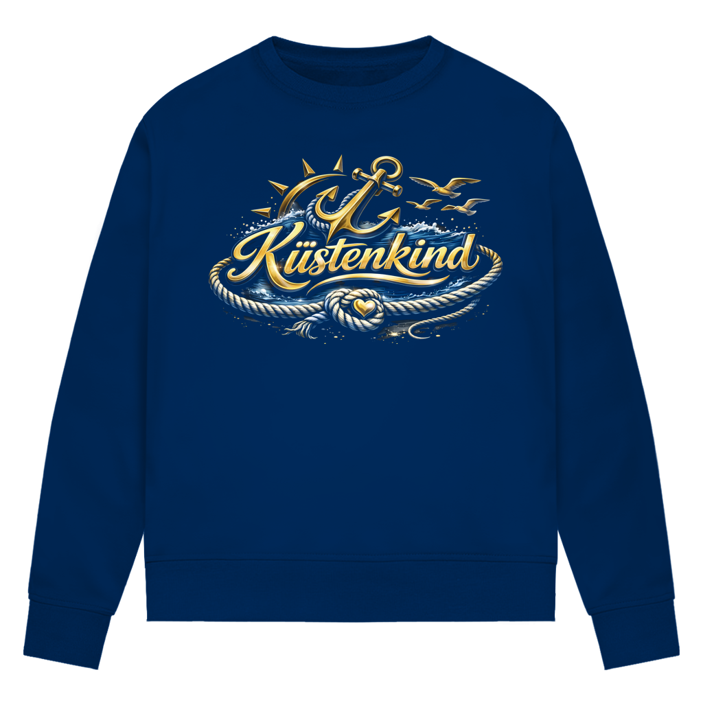 Sweatshirt Damen Küstenkind #600 blau-gold