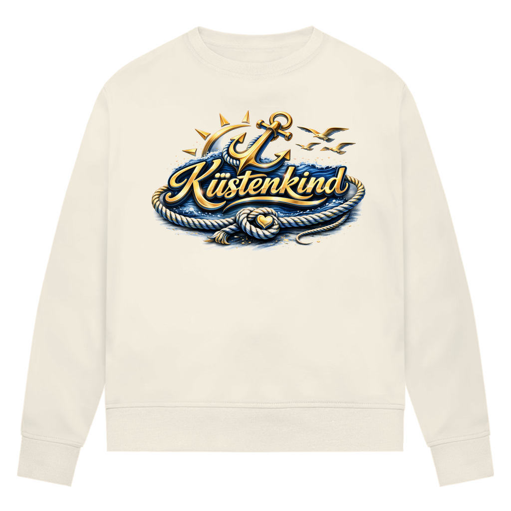 Sweatshirt Damen Küstenkind #600 blau-gold