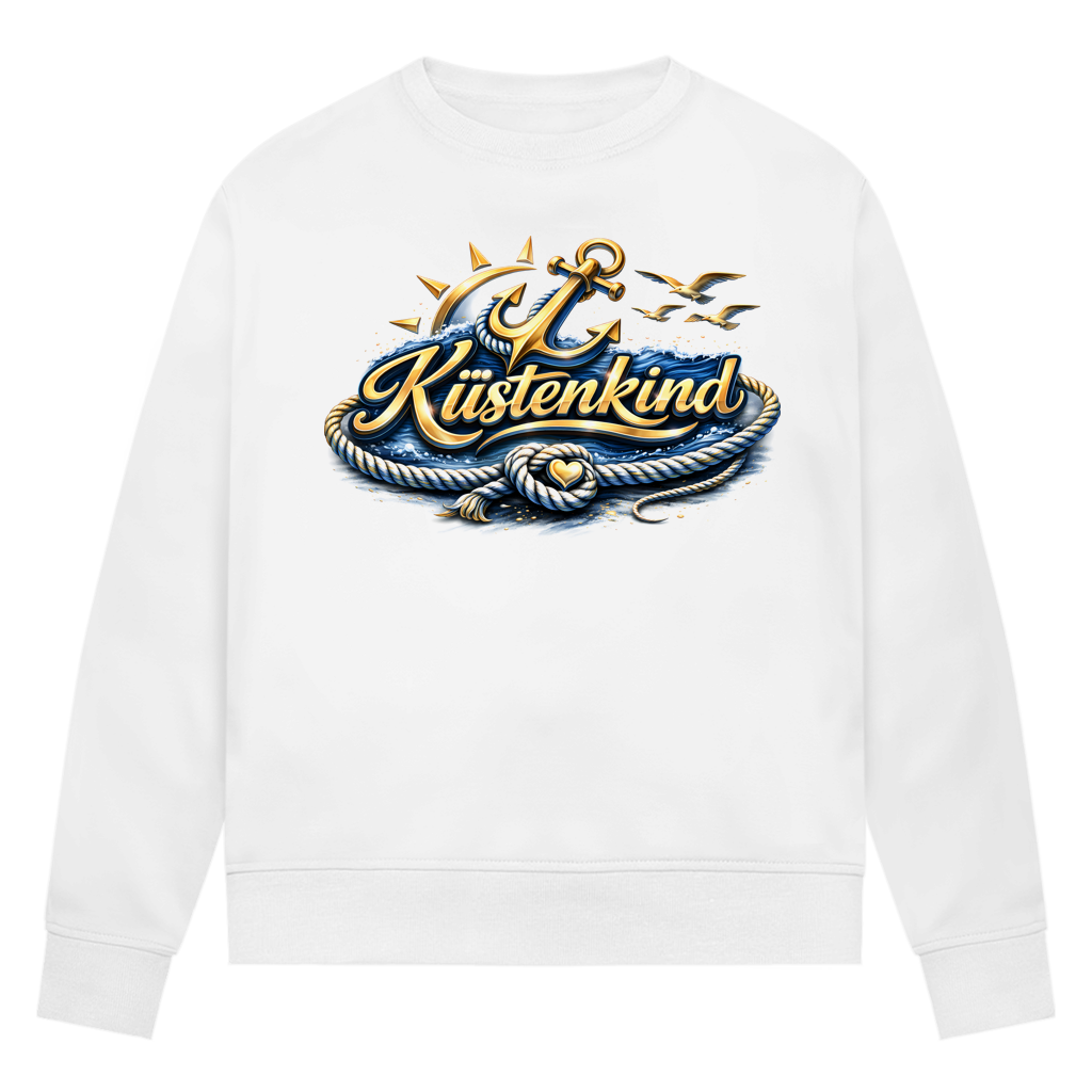 Sweatshirt Damen Küstenkind #600 blau-gold