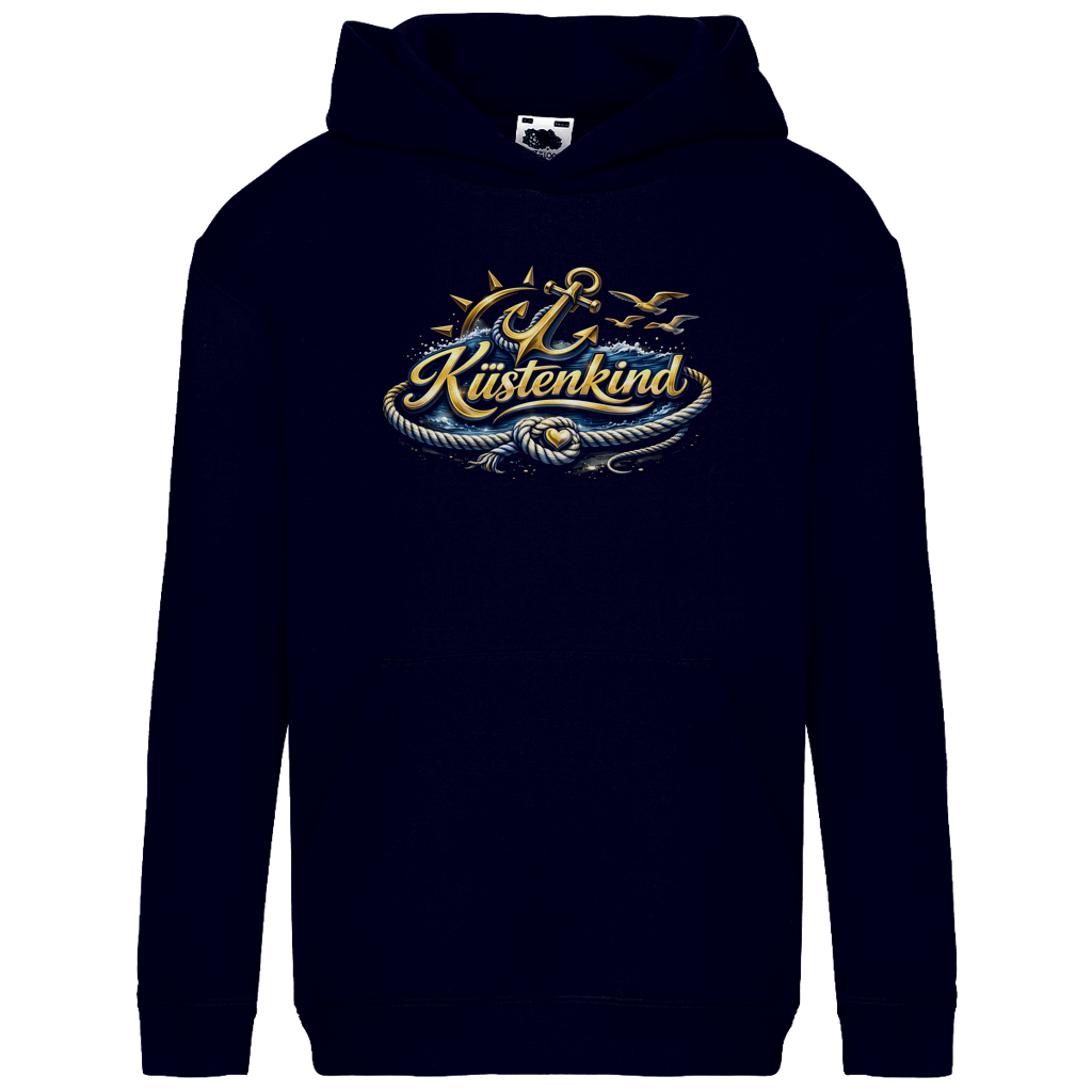 Hoodie Kinder  Küstenkind #600 blau-gold