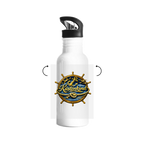 Edelstahl-Trinkflasche  Küstenkind #600 blau-gold