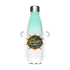 Edelstahl-Thermoflasche  Küstenkind #600 blau-gold