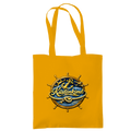 Baumwolltasche  Küstenkind #600 blau-gold