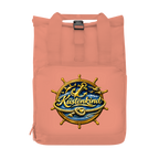 Rucksack mit Seitentasche Küstenkind #600 blau-gold   Gr. S