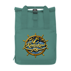 Rucksack mit Seitentasche Küstenkind #600 blau-gold   Gr. S