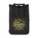 Rucksack mit Seitentasche Küstenkind #600 blau-gold  Gr. L