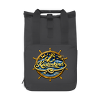 Rucksack mit Seitentasche Küstenkind #600 blau-gold  Gr. L