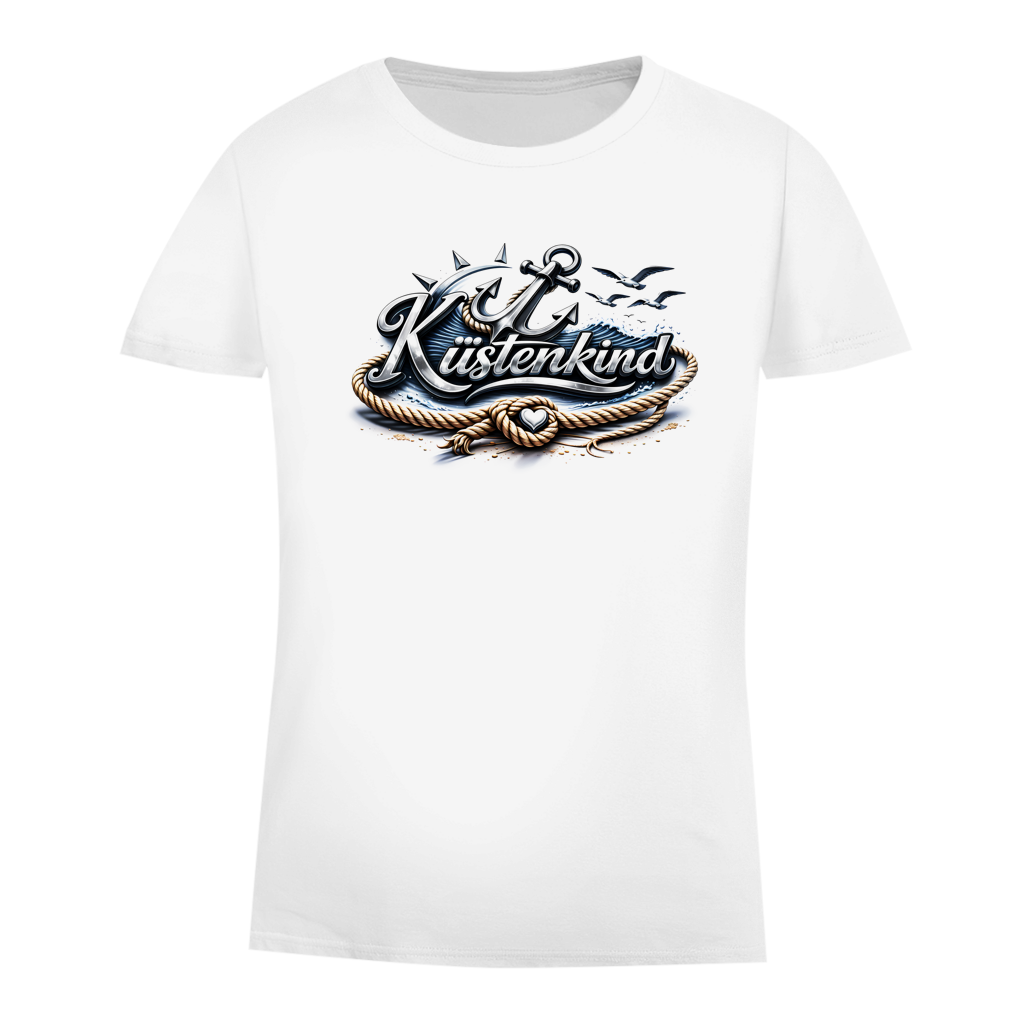 T-Shirt Damen Küstenkind #600 blau-silber
