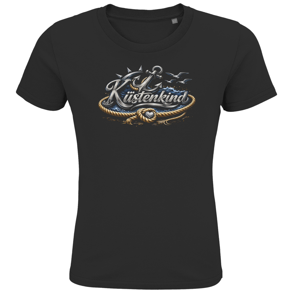 T-Shirt Kinder Küstenkind #600 blau-silber