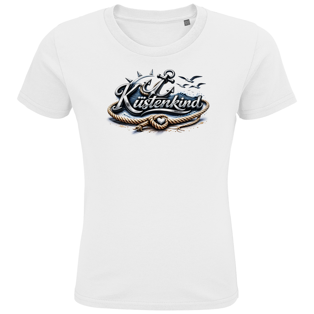 T-Shirt Kinder Küstenkind #600 blau-silber