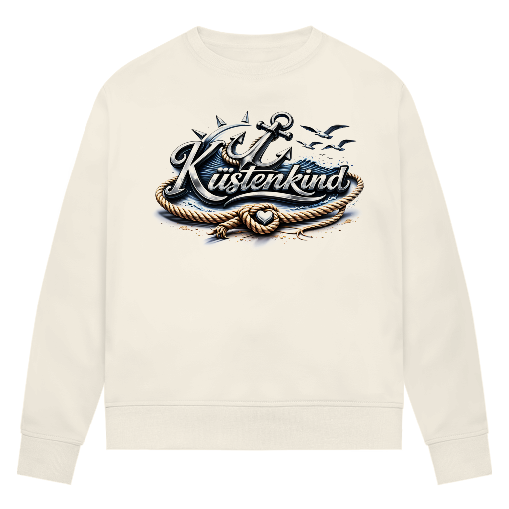 Sweatshirt Damen Küstenkind #600 blau-silber