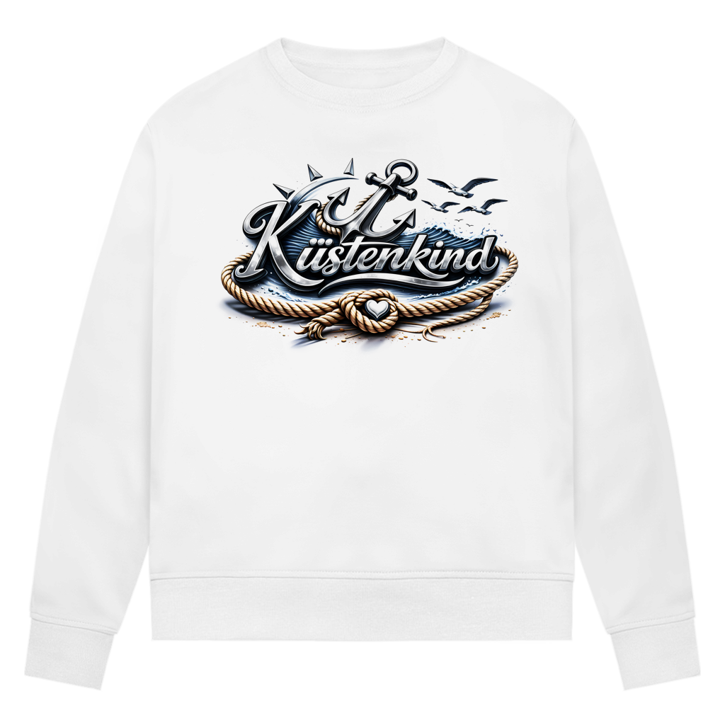 Sweatshirt Damen Küstenkind #600 blau-silber