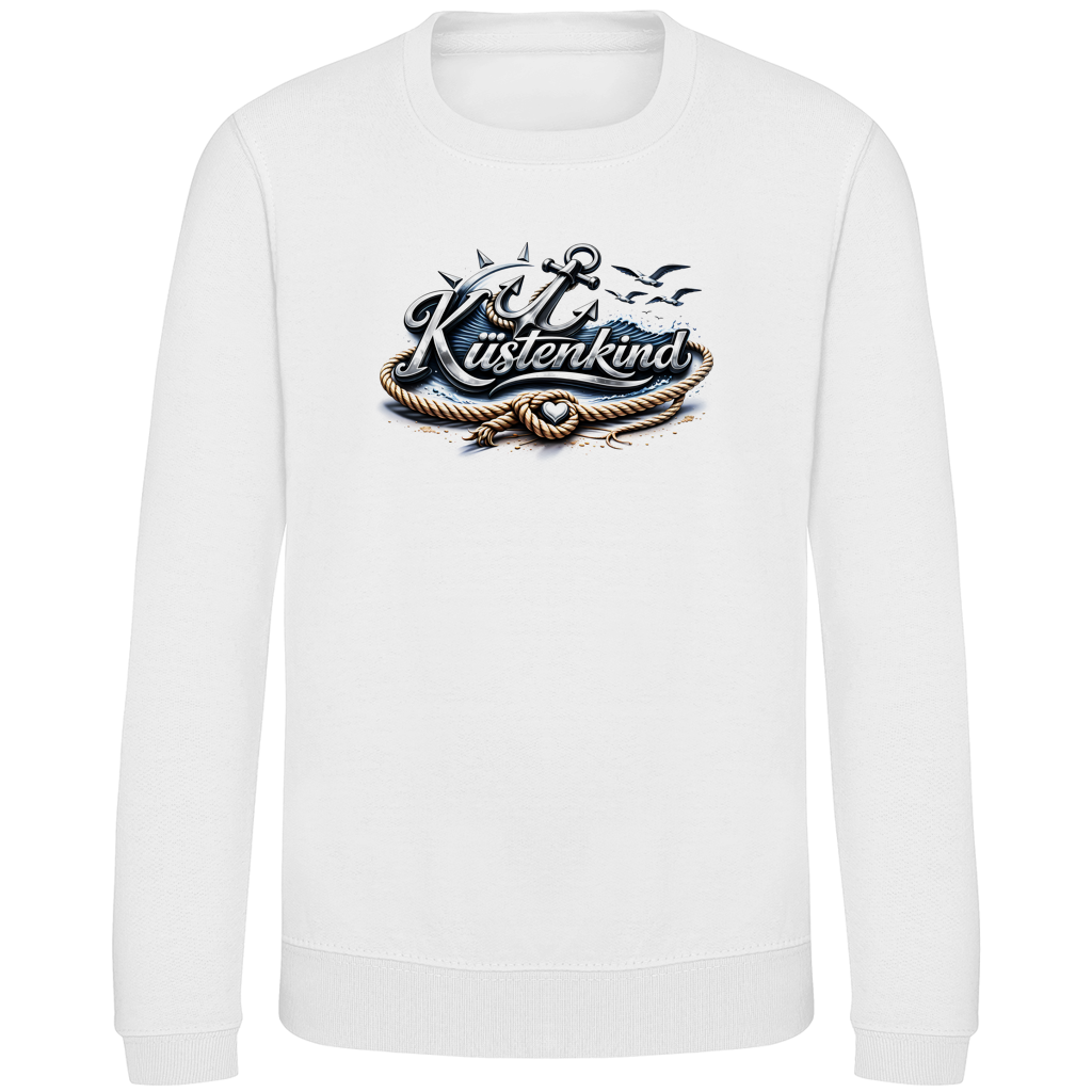 Sweatshirt Kinder Küstenkind #600 blau-silber