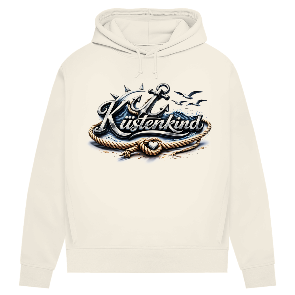 Hoodie Damen Küstenkind #600 blau-silber