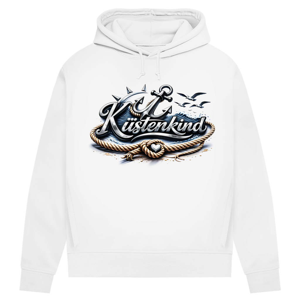 Hoodie Damen Küstenkind #600 blau-silber