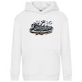 Hoodie Kinder Küstenkind #600 blau-silber