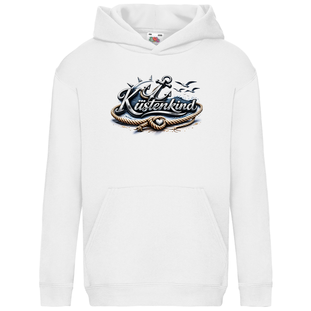 Hoodie Kinder Küstenkind #600 blau-silber