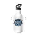 Edelstahl-Trinkflasche Küstenkind #600 blau-silber