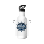 Edelstahl-Trinkflasche Küstenkind #600 blau-silber
