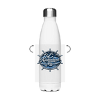 Edelstahl-Thermoflasche Küstenkind #600 blau-silber